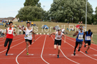 Boys under-15s 100 metres, 2018 Northern Under-17s/U-15s/U-13s Champs., Wavertree Athletics Centre, Liverpool. Photo: David T. Hewitson/Sports for All Pics